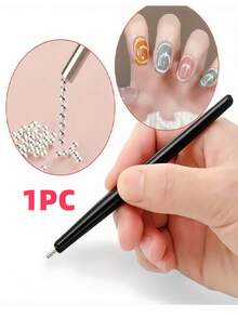 1pc/2pcs Magnetic Nail Art Pen - Strong Magnet, Suitable For Gel Nail Polish, Professional Nail Salon And Home Manicure/Pedicure Tool - Odorless Magnetic Nail Stick, Essential For Salon And DIY Nail Art, Compact And Portable, Reliable And Durable, Fashionable Design, Made For Nail Art Enthusiasts, Suitable For Home Manicure Salon And DIY, Makeup Products, Travel Essentials, Summer, Mother's Day, Friend Gifts, Girlfriend Gifts - Black - View 9