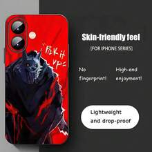 Funda de teléfono de dibujos animados del Gato con Botas compatible con  17 16 15 14 13 12 11 X XR XS 8 Plus Mini Pro Max, funda suave negra a prueba de golpes, compatible con funda de  17, funda de  17 Pro, funda de  17 Pro Max - Negro9 - Ver 12