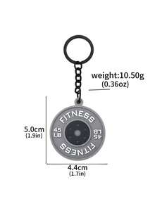 1pc Vibrant Colorful Keychain For Fitness Enthusiasts - Portable Unisex Design, Perfect As Backpack Charm, Key Ring, Key Chain, Car Interior Decoration, Ideal Gift For Gym Lovers To Attach To Gym Bags, School Bags Or Car Keys Christmas - Multicolor - View 14