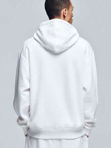 Men Zip-Up Hoodies - White - View 2