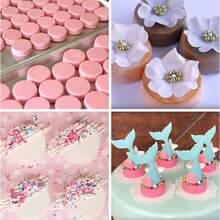 Upgraded Blue Chocolate Cookie Mold, New Cylindrical Cookie Silicone Mold, Suitable For Candy Mini Cake Jelly Baking. Suitable For Christmas And Other Parties - Màu xanh lam - Xem 8