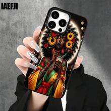 Fundas y carcasas protectoras para phone con diseño de persona negra con cabello alborotado y orificios grandes. Compatibles con phone 16 Pro Max, 16, 15 Pro, 14, 14 Plus/14 Pro Max, 13, 13 Pro, 12 Pro, 11/11 Pro. Regalos para cumpleaños y festividades - Blanco - Ver 4