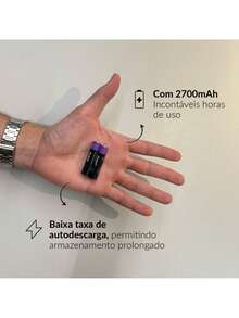 Kit 4 Pilhas Recarregável Comum AA 2700MAH Cod: 408140010 Avant Use