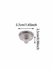 1 件不锈钢银色心形旅行水瓶，钥匙扣可拆卸分配器，非常适合旅行、野餐、餐厅、派对、生日礼物