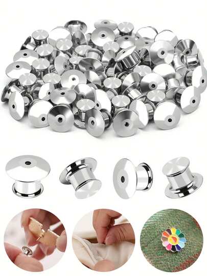 10 st/30 st metallnålsspänne med låsfunktion - slitstark brosch i emalj med låsfunktion för smyckestillverkning, hantverk, sömnad och gör-det-själv-projekt - metallnålsbaksida för broscher, nålar och accessoarer, hantverksmaterial, elegant metallisk finish, metallisk konstruktion, metallnål, säkerhetsnål, nål för ryggsäck, Jw-kragehållare, broschbaksida, broschtillverkningsmaterial, broschnål för hantverk