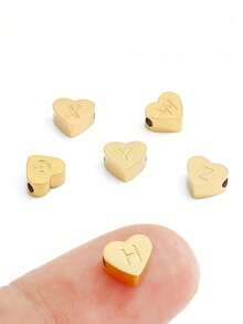 1 chiếc dây chuyền hình trái tim tối giản cổ điển bằng thép không gỉ, mặt chữ A-Z, màu vàng, phù hợp cho nữ giới đeo hàng ngày, dây chuyền cá nhân hóa, vòng cổ ôm sát cổ, quà tặng trang sức cho Ngày Valentine, Kỷ niệm, Đính hôn, Đám cưới, Ngày của Mẹ. - Vàng - Xem 6