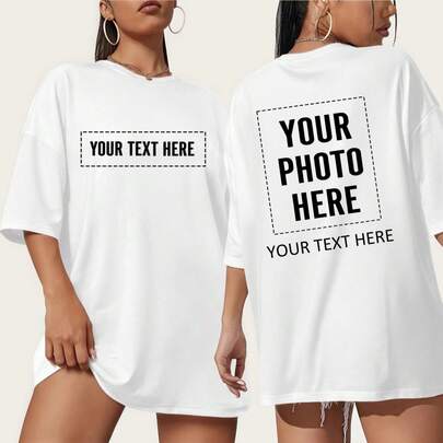 T-shirt personalizzata con foto, T-shirt personalizzata per la fidanzata, T-shirt personalizzata con testo, Amo la mia fidanzata, T-shirt personalizza