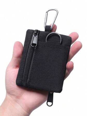 1 件户外多功能钱包、休闲零钱包、迷你拉链腰包收纳包