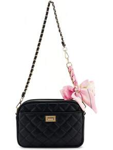 Bag Extender Chain With Bow Ribbon Purse Chain Extender For Crossbody Bag Charms Women Handbag Decoration Accessories - 粉色 - 查看 4