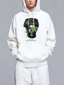 Men Zip-Up Hoodies - White - View 1