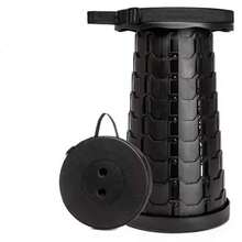 Banco Retráctil Taburete Plegable Portátil - Negro - Ver 1