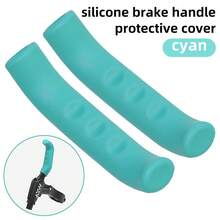 2pcs Mountain Bike Brake Protector Covers, Fixed Gear Bicycle Silicone Brake Lever Covers, Anti-Slip Handlebar Grips - Multicolor - View 12
