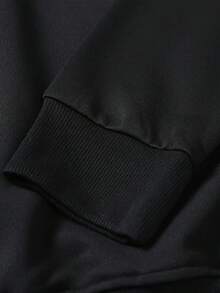 Ropa de pareja Sudadera de cuello redondo para pareja Sudadera de San Valentín Sudadera casual para pareja Regalo para novio y novia - 1 pieza negra para hombre - Ver 5