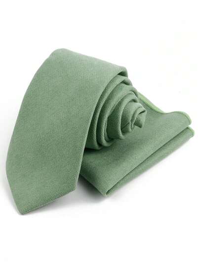 ZLQ&GOU مجموعة تشمل ربطة عنق وشريط الجيب، مجموعة ربطة عنق من القطيفة الخضراء الحديثة ذات الملمس الناعم، مناسبة للأعراس والأعمال والمكاتب والحفلات والمناسبات الرسمية، هدية