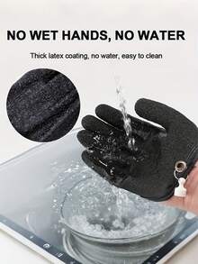 Professional Fishing Gloves,Fishing Gloves - Professional Anti-Slip Catch Fish Gloves,Puncture Proof Ice Fishing Glove For Handling,Catching,Cleaning,Hunting,Fisherman Fishing Accessories(Random Color)