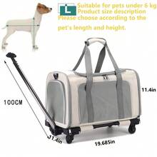 Pet Carrier Bag For Cats, Cat Carrying Case For Vet Visits And Outing, Portable Pet Tote Bag For Dogs - Beige - View 12