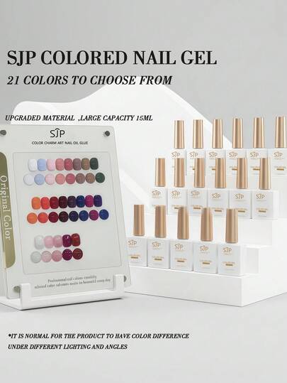 10ML/15ML Gel Nail Kit, Gel Nail Polish Set White Red And Black Nails Burgundy Purple Pink Blue Semi-Permanent Nail Polish Set Set Dip-Washable UV Varnish Nail Art Nail Designs Suitable For Christmas Nail,Halloween Nails,French Tip Nails
