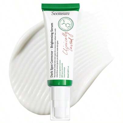 seemsure Dark Spots Corrector Brightening Face Serum 50ml, Niacinamide Essence Facial With Deep Moisturizing Hyaluronic Acid Anti Aging Wheat Bran Whitening Papaya For Wrinkles Fine Lines Freckle Women Men Skincare