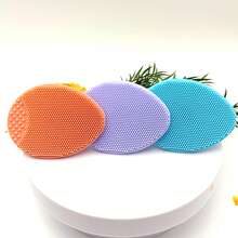 1pc Silicone Face Cleansing Brush & Exfoliating Cream, For Deep Cleansing, Soft Bristles, Blackhead & Acne Pore Care, Silicone Face & Hair Brush, Comfortable & Soft, Massages Scalp, Cleans Dirt, Baby-Grade Material, Skin Care, Beauty, Pore Brush, Face Scrubber, Face Wash, Face Cleanser - Multicolor - View 23