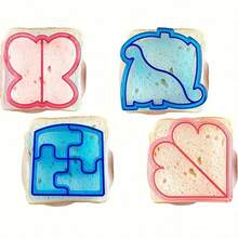 4pcs/8pcs Cartoon Sandwich Cutter And Sealer, Bread Mold, Sandwich Cutter - Multicolor - View 10