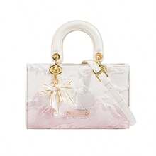 小众设计渐变粉色手提包，2025秋冬新款单肩/斜挎包，时尚百搭通勤别致女士手提包 - 粉色 - 查看 2