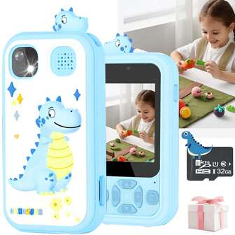 Barnens smartphone-present, lämplig för barns jul- och födelsedagspresenter från 3-12 år, barnens mobiltelefonleksaker med knappar, lärande, musikspelare och spel