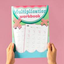 1pc Reusable Math Practice Notebook, 2-Digit By 1-Digit Multiplication, Suitable For Elementary School Grade 1-6 Math Workbook, Multi-Digit Multiplication Practice Book, 32-Day Timed Addition Subtraction Arithmetic Exercises