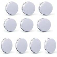 10 件 5-60 毫升空铝制化妆品罐罐子容器盒螺旋盖工艺品 - 銀色 - 查看 12