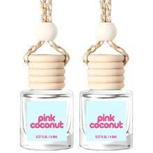 Osmore Summer Tropical Gift For Girls & Women, Pink Coconut Breeze Car Air Freshener Diffuser, Long-Lasting Hanging Fragrance Oil, Aromatherapy Essential Oil, 4-Pack Beachy Car Perfume Pendant, Cute Car Accessories For Women, Car Stuff, Car Decor, Car Essentials, Car Mirror Hanging Accessories, Car Air Freshener Must-Have, Valentine's Day Gift - Dừa hồng nhiệt đới - Xem 11