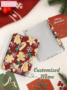 Ayotu Customized Christmas IPad Protective Case, Suitable For Christmas Gift Customization, Tablet Protective Case Compatible With IPad 10th Generation, IPad 7/8/9 10.2 Inch, Galaxy Tab S7/S8 11 Inch, / DIY Tablet Protective Shell, Built-In Pen Slot, Support Sleep/Wake, Customized Gift For Kids, Family, Pets, Birthday, Anniversary, New Year, Back To School