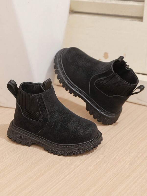 Botas de inverno novas de veado para meninos, cano curto, estilo britânico, design minimalista, botas de cano baixo com sola macia para meninas, confortáveis e leves