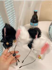 1 Piece Ear Hairband For Girls - Cat-Shaped Hairpin Headband Accessory