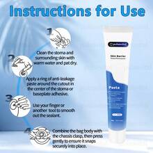 Pulsovital Pasta de barrera de la piel 60g,protectores de Colostomía,Barrera de la piel de la Colostomía,Prevenir fugas y corrosión - Gris - Ver 7