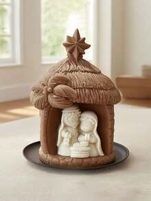 Thin Coconut Tree House Mold Silicone Mold Aromatherapy Candle Silicone Mold Butterfly Plaster Drip Glue Mold Suitable For DIY Friends Gifts, Silicone Resin Mold Used For Fragrant Wax, Homemade Soap, Polymer Clay And Gypsum Crafts