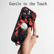 ,  iPhone-Hülle, klassische japanische Anime  Kaneki Handyhülle für iPhone 16 16e 15 14 13 12 11 Plus Mini Pro Max weiche schwarze stoßfeste Abdeckung - Z3 - Übersicht 5