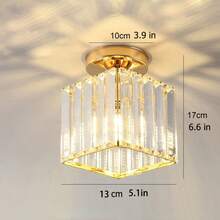 Lámpara de pasillo de entrada minimalista moderna de cristal, lámpara de zaguán LED creativa para uso doméstico