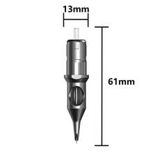 T-REX 100/50pcs Mixed Tattoo Ink Cartridge Needle Set - RL RS M1 Model Standard Round Serif Needle For Artists And Beginners, Precision Tip, Large Capacity Ink Storage, Skin-Friendly Design - Light Grey - View 11
