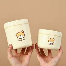 1个400/600毫升304不锈钢保温午餐盒,可爱小熊图案,便携式密封防漏弯折盒,可用洗碗机和微波炉加热,可存放水果沙拉等食物,保温保鲜,适合学生和成人居家、学校、办公室、户外露营、野餐、旅行、返校等场合使用。 - 白色 - 查看 10