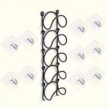 TAIMASI 5pcs Wall-Mounted Punch-Free Towel Storage Rack - Space-Saving, Multi-Functional Organizer For Towels & Bottles - Stylish Bathroom Accessories Set - For Bathroom Organization - Suitable For All Bathroom Styles - Great Gift For Housewarming  - Perfect For Back-To-School, Thanksgiving, Christmas, New Year's, Easter, Fourth Of July, Labor Day, Mother's Day, Father's Day, Valentine's Day, Housewarming, And Super Bol Sunday Organization And Gifting - 銀色 - 查看 11