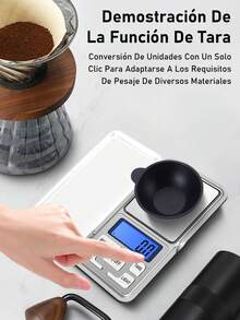 1 pieza Báscula electrónica digital de bolsillo mini de alta precisión para calibración de joyería, diamantes, oro, monedas; báscula de pesaje portátil 500g/0.01g con función de conteo, pantalla LCD azul g/tl/oz/ct/gn. - Plateado - Ver 9