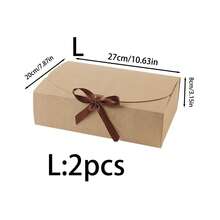 10pcs/5pcs/2pcs - White/Black/Pink/Brown Gift Box With Lid, Gift Box With Ribbon For Bridesmaid Proposal Box, Gift Box For Wedding, Birthday Gift, Shower Party And Other Parties, Valentine's Day Gifts, Valentine Day,Packaging, Birthday, DIY Making, Beauty Storage BOX,Graduation Gift Packaging, Wedding Party Decoration Box