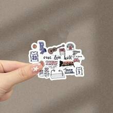 One Tree Hill Symbole Auto Aufkleber - Für Laptops, Wasserflaschen, Schutzhauben - Halbmatt, asymmetrische Formen, kann auf Holz, Kunststoff, Glas, Metall, Keramik verwendet werden