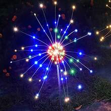 1 pezzo Luce solare da giardino da esterno, impermeabile, adatta per giardino, matrimonio, festa, prato, festival musicale, decorazione per vacanza, bianco/bianco caldo/colorato