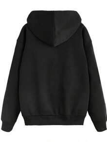 Sp5der Black Hoodies For Men-Y2k Star Pattern Kawaii Sweatshirt,Christmas Sweatshirt&Thanksgiving Sweatshirt Women - màu đen - Xem 2