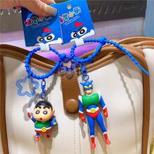 Crayon Shin-chan Superhero Series Keychain - Shinnosuke the Racer Version, Cute Anime Character Accessory - 彩色 - 查看 7