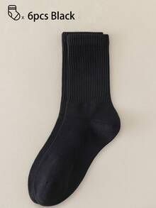 40 piezas/30 piezas/24 piezas Calcetines deportivos cómodos unisex, calcetines largos para hombres, adecuados para deportes y entrenamiento, calcetines largos para mujeres, uso casual y de negocios, antibacterianos, suaves, negros y blancos, resistentes al olor, transpirables, suaves y ligeros, adecuados para otoño/invierno, 20 piezas/10 piezas/8 piezas/6 piezas/4 piezas/2 piezas, otoño