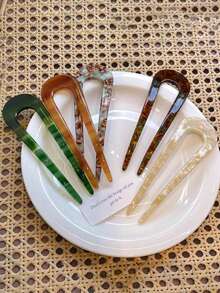 2 piezas Clip de cabello de acetato con forma de U estilo vintage para mujeres, apto para mayores de 14 años, accesorio decorativo diario, regalo perfecto para el Día de la Madre, peines, peines para el cabello, peine lateral, artículos escolares, otoño, accesorios para el cabello, accesorios para el cabello para mujeres, viajes, accesorios, accesorios para mujeres, accesorio para el cabello, accesorios para el cabello para mujeres, herramientas para el cabello, cosas para el cabello, cosas, accesorios de belleza, regalos, viajes, regalos para mujeres, cosas para el cabello, rellenos de calcetines