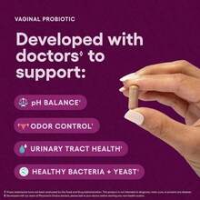 Physician's Choice Vaginal Probiotic - Daily Support For PH Balance, Odor Control, Feminine Microbiome & Flora Health With Cranberry For Women - 2 chiếc - Xem 3