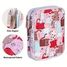 81pcs/Set Crochet Hook Kit, Includes Ergonomic Handle Hooks, Colorful Metal Needles, Fabric Storage Bag And Abundant Accessories, Crochet Organizer Bag, Suitable For DIY Knitting - Ideal For Beginners And Enthusiasts, Perfect Gift - Multicolor - View 9