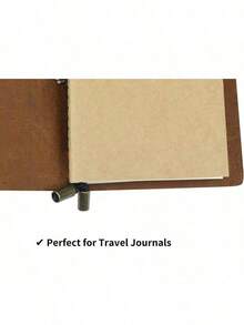 10pcs Matte Surface Soft Leather Notebook Bulk Packaging Office School Essential For Sketching Blank Lined Options Durable Stitched Binding Perfect For Meetings Notes To Do Lists Retro Style - 卡其色 - 查看 4